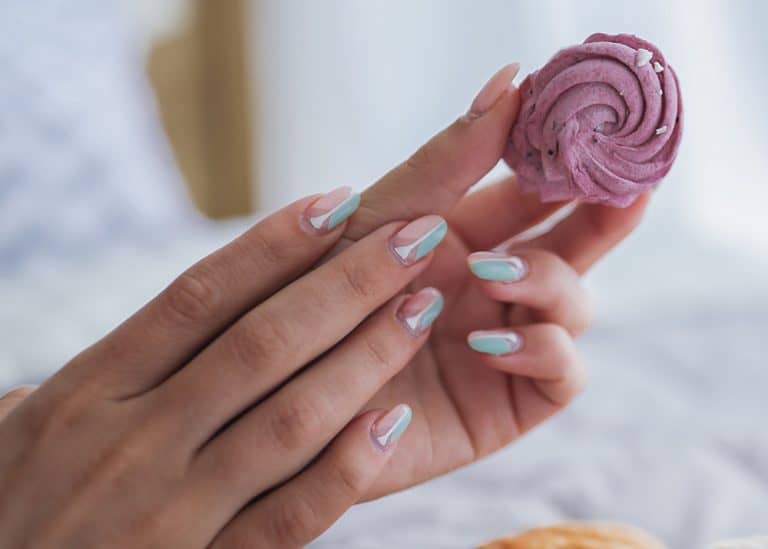 Flaunt Your Round Nails With These Designs Polish And Pearls