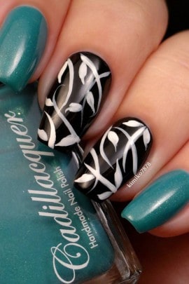 22 Teal Color Nails That Will Make Anyone's Heart Melt | Polish and Pearls